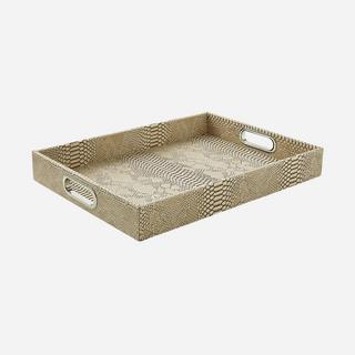Python Bone Rectangular Tray