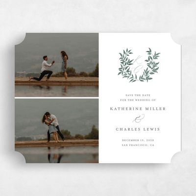 White Ticket Wedding Save the Date - Willow Multiphoto