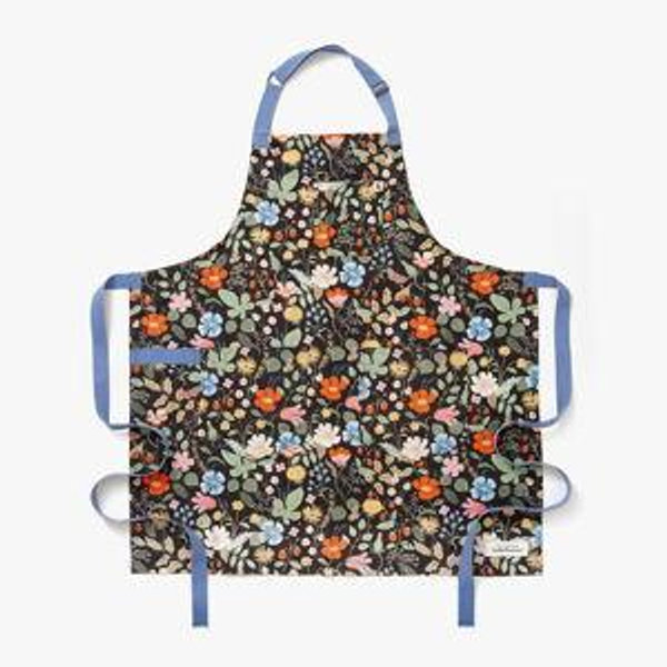 H&B x Rifle Paper Co Strawberry Fields Apron | Hedley & Bennett