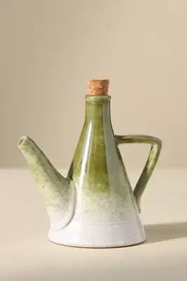 Allegra Stoneware Spout Olive Oil Cruet