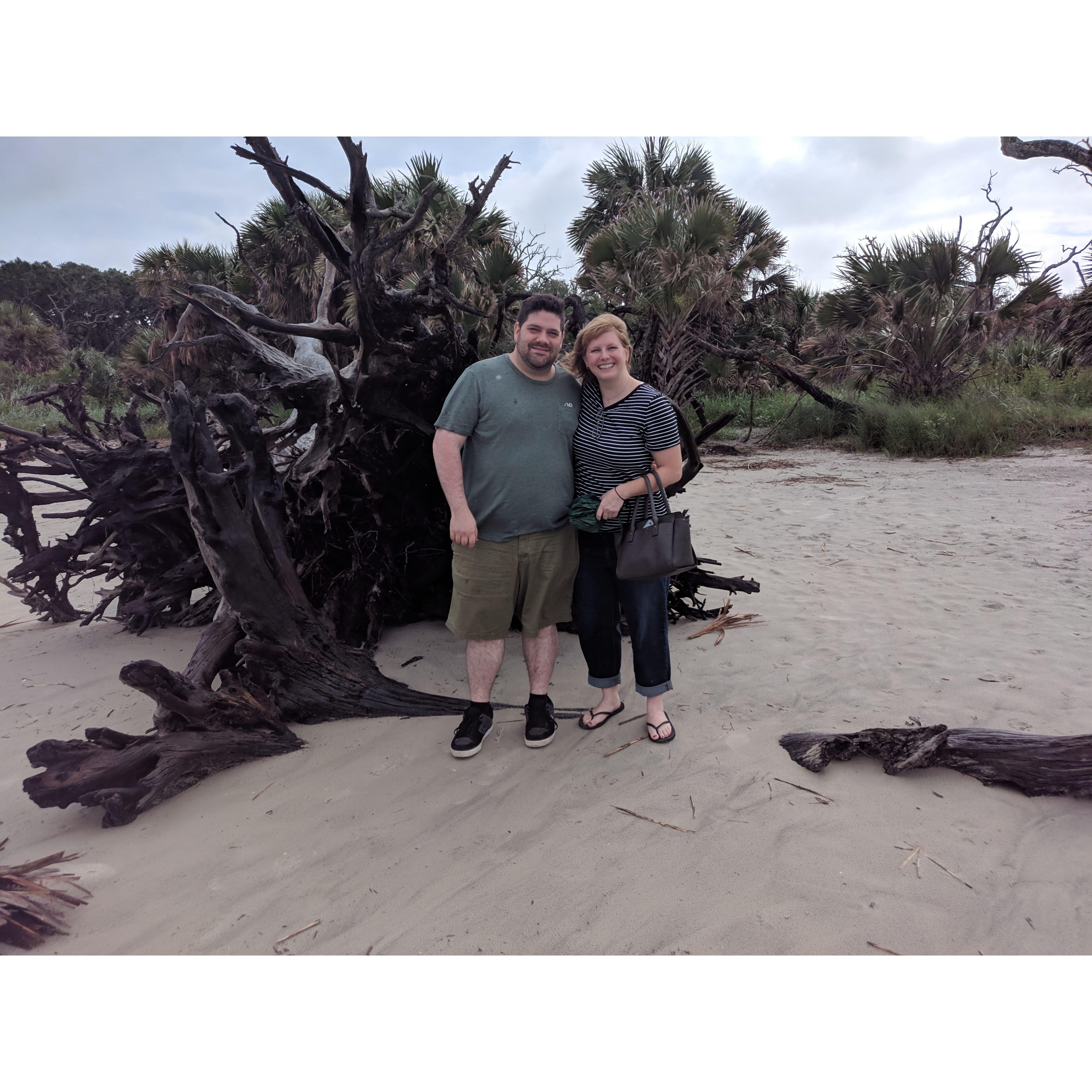 Ali and Ami on vacation in the Golden Isles (south Georgia).