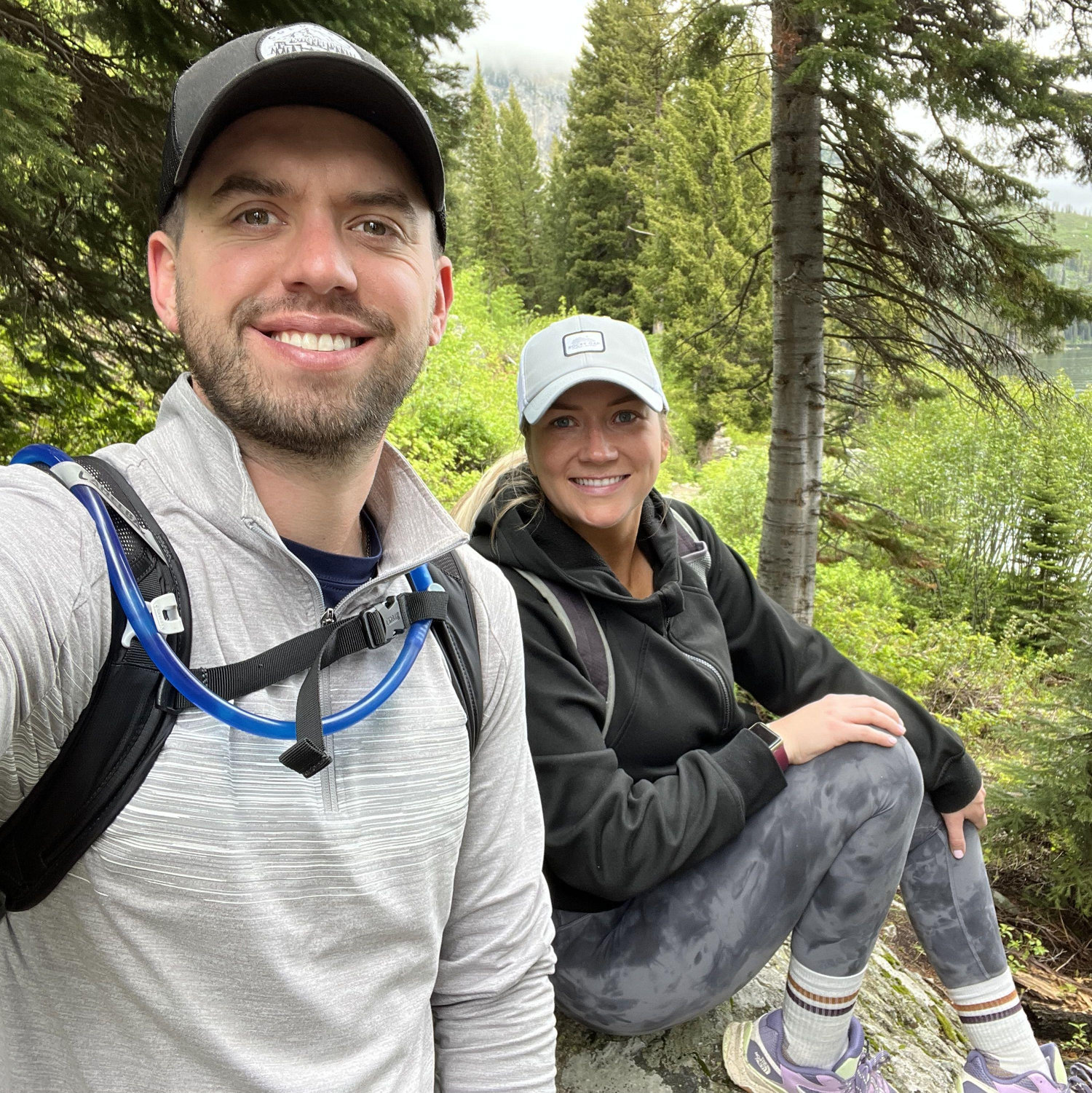 Hiking Jenny Lake. This was our trip to Jackson Hole. Our favorite trip so far!