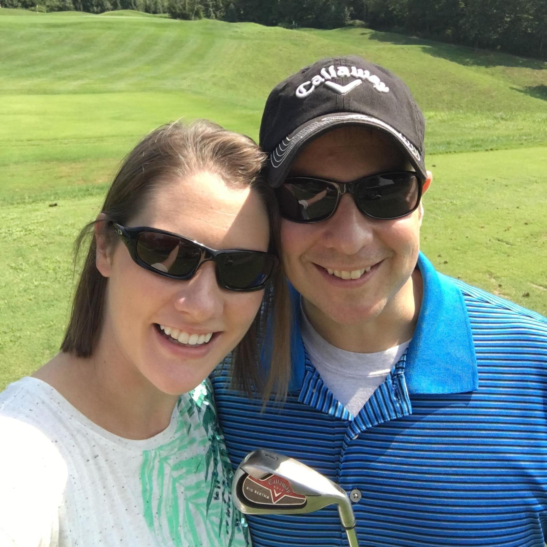 Beautiful day on the golf course.