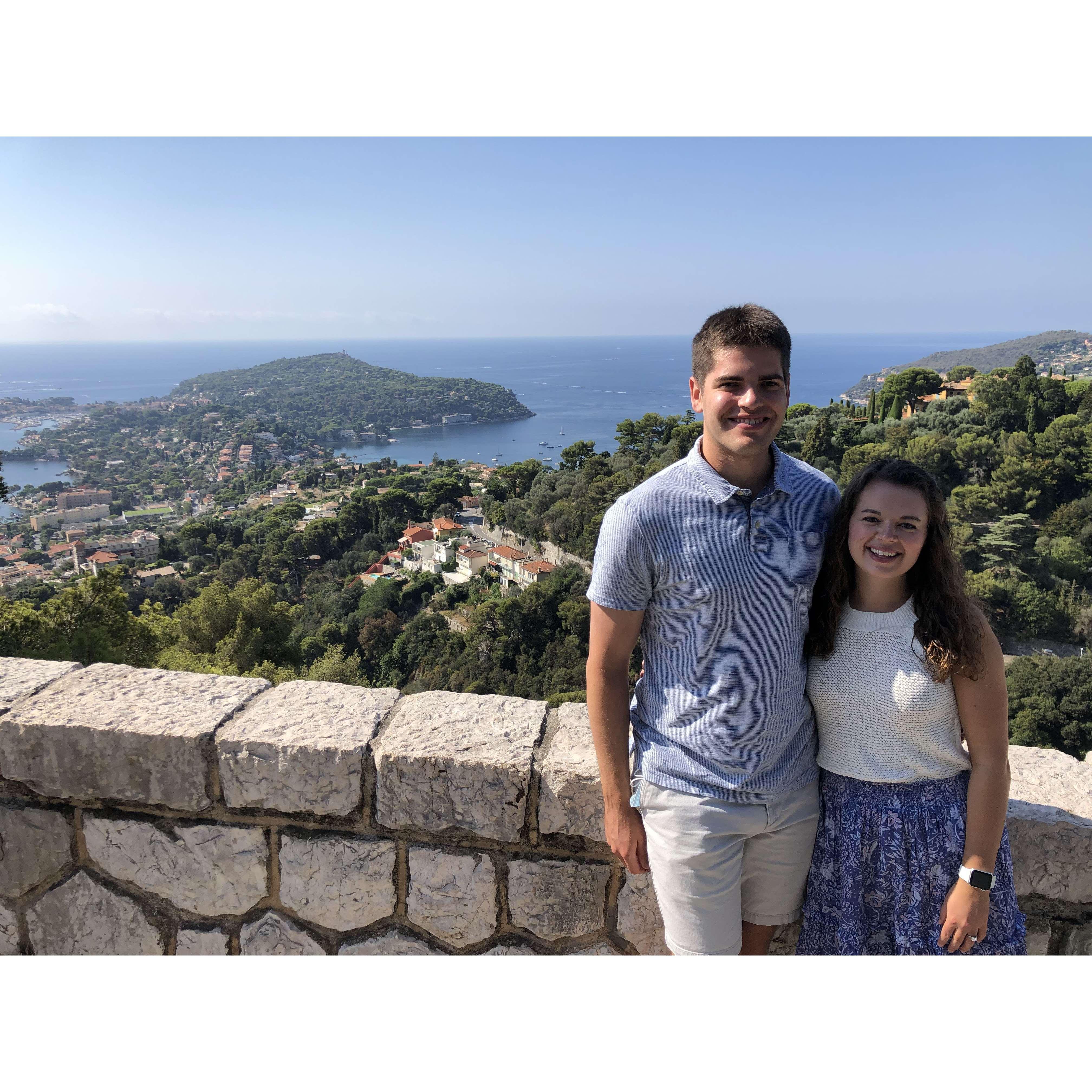 August 2022, Nice, France - On the DU Men's Basketball foreign tour together. Nice was our favorite stop!
