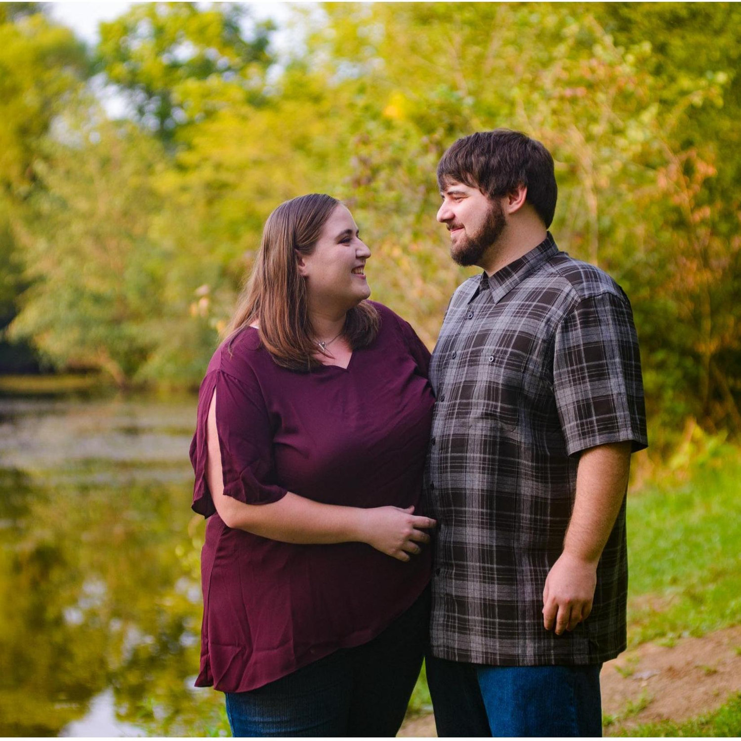 One of our engagement photos curtesy of our wedding photographer!