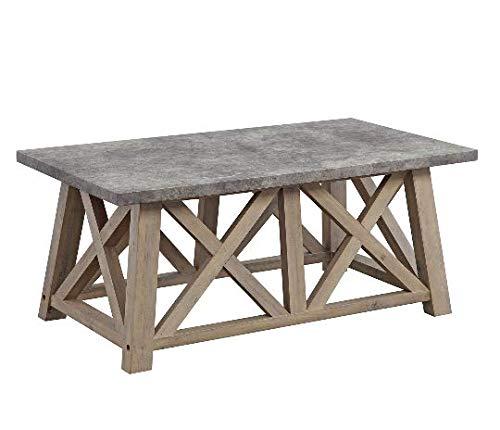 Better Homes and Gardens Granary Modern Farmhouse Coffee Table (Gray, RUSTIC GRAY)