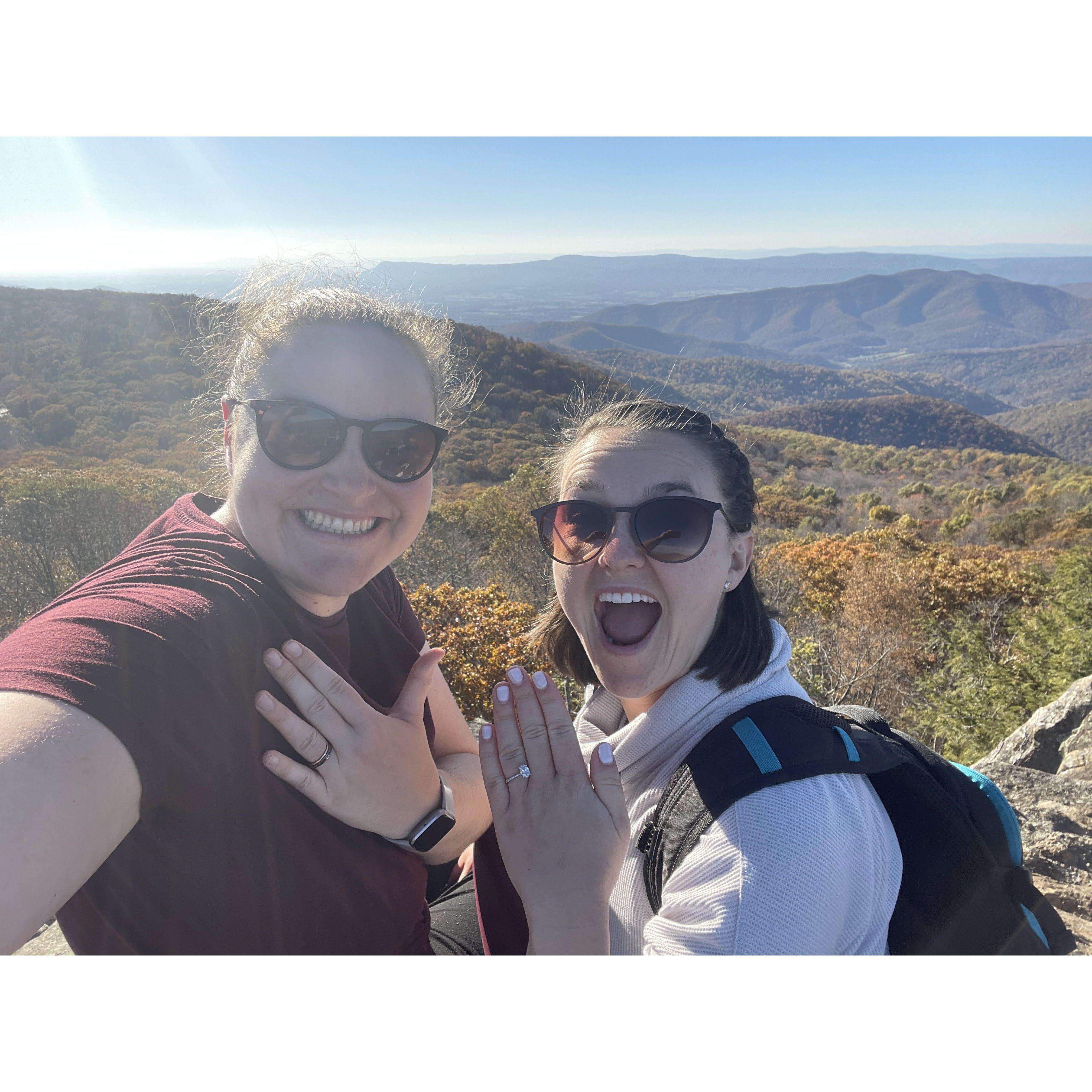 Our engagement trip to Shenandoah National Park in the Blue Ridge Mountains