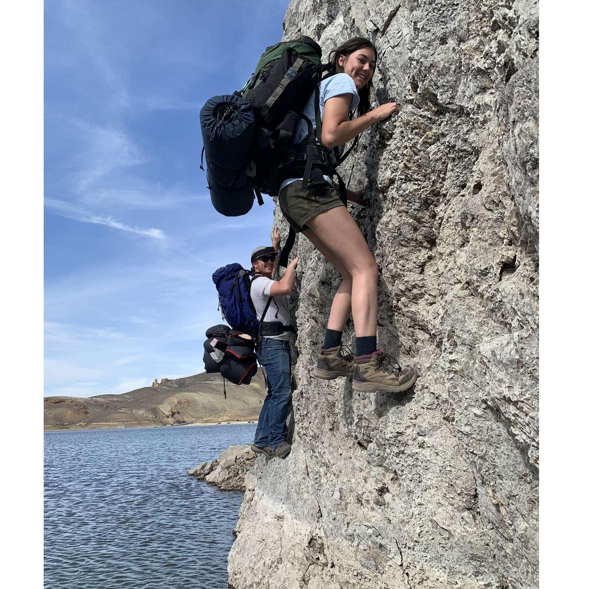 Our first backpacking trip together...