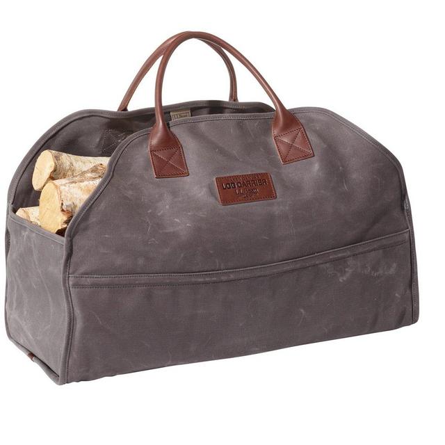 Waxed-Canvas Log Carrier