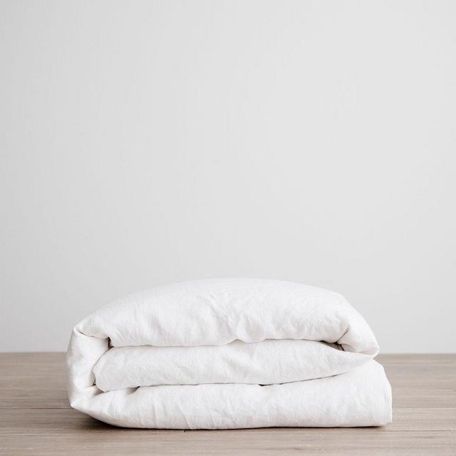 Linen Duvet Cover - White (King)