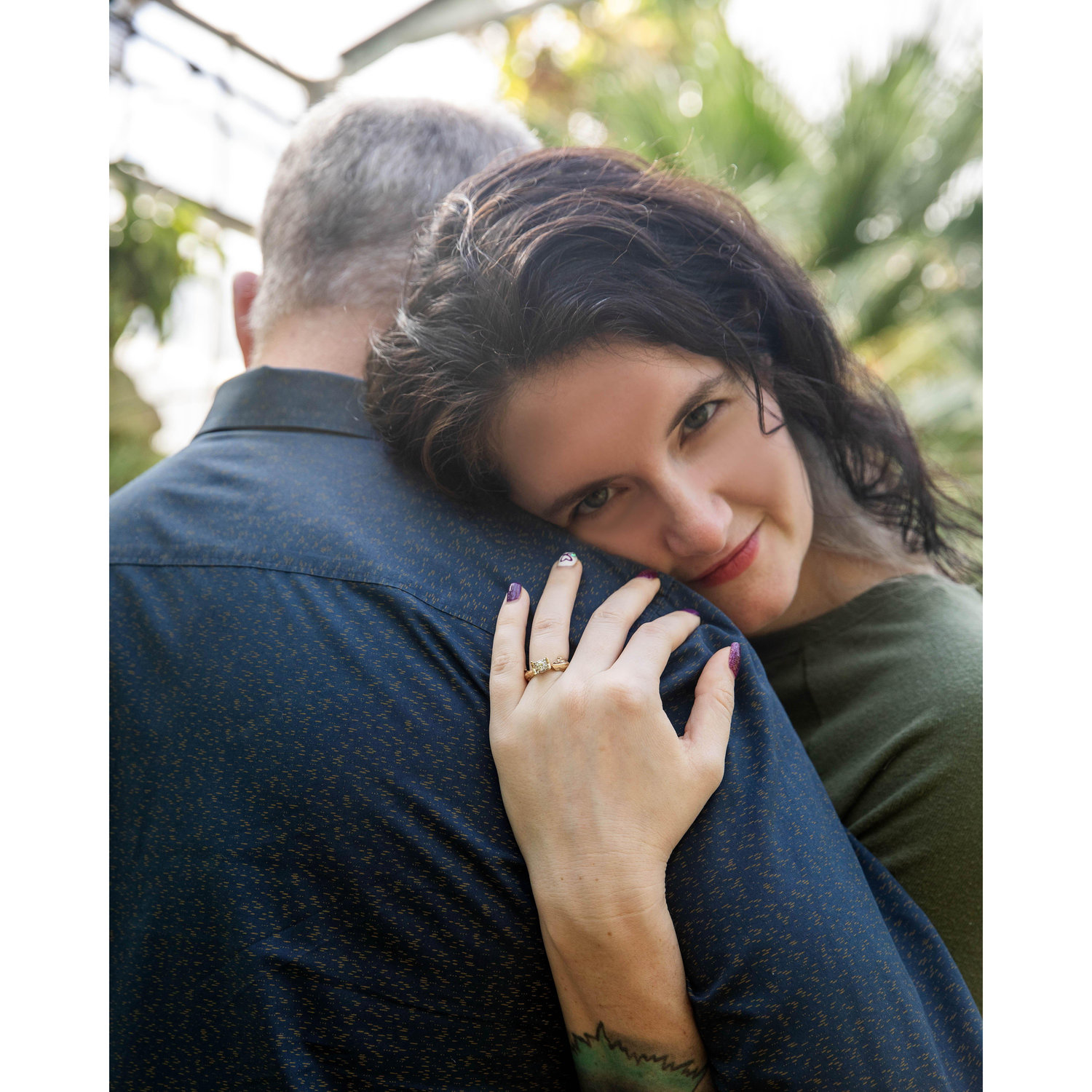 Engagement shoot at Luthy Botanical Garden
