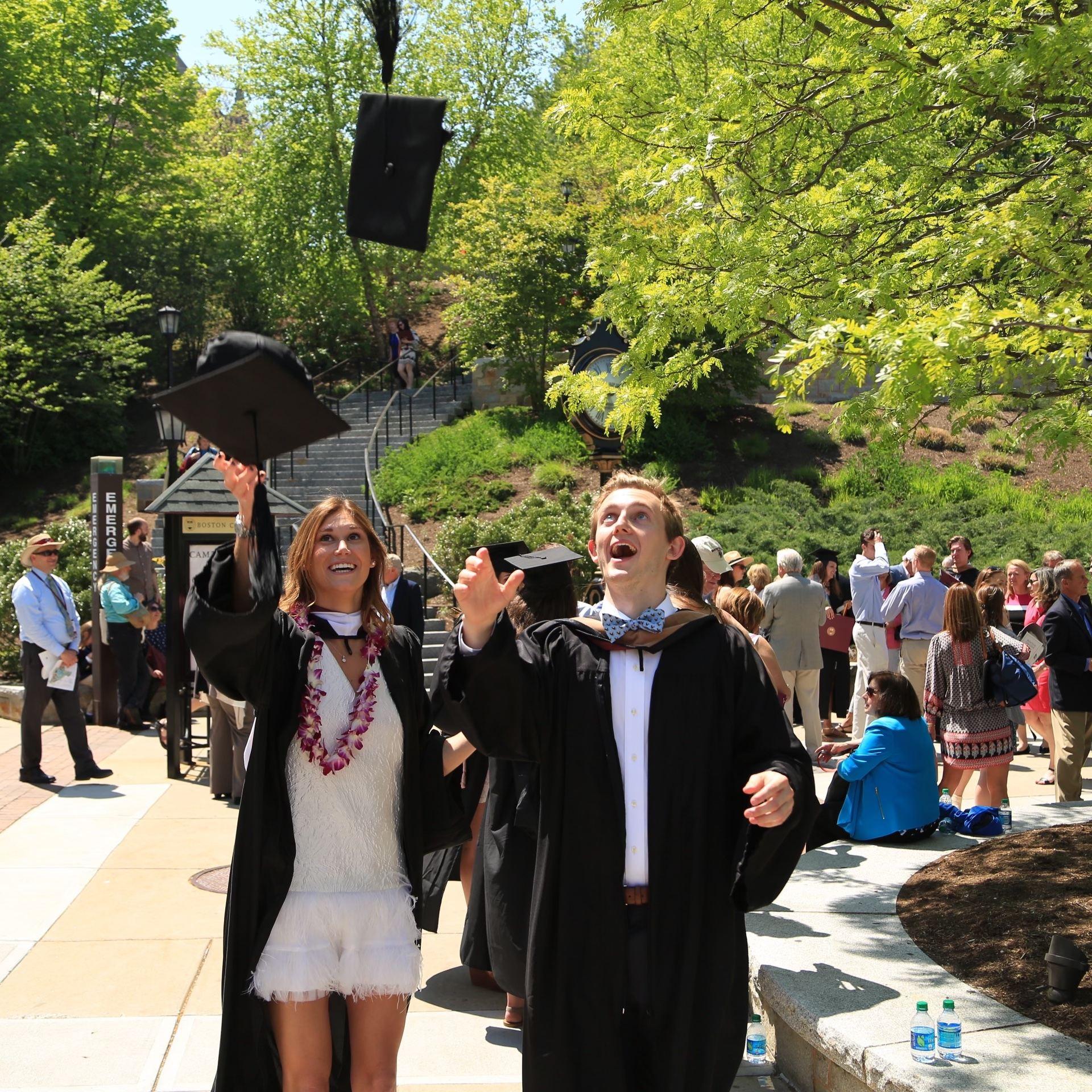 We met at Boston College and started dating our Junior year! We made so many memories together and will never forget our time at BC...especially will never forget the snow. 
