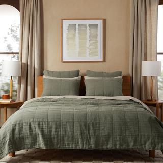 Garment Dyed Linen Box Quilt