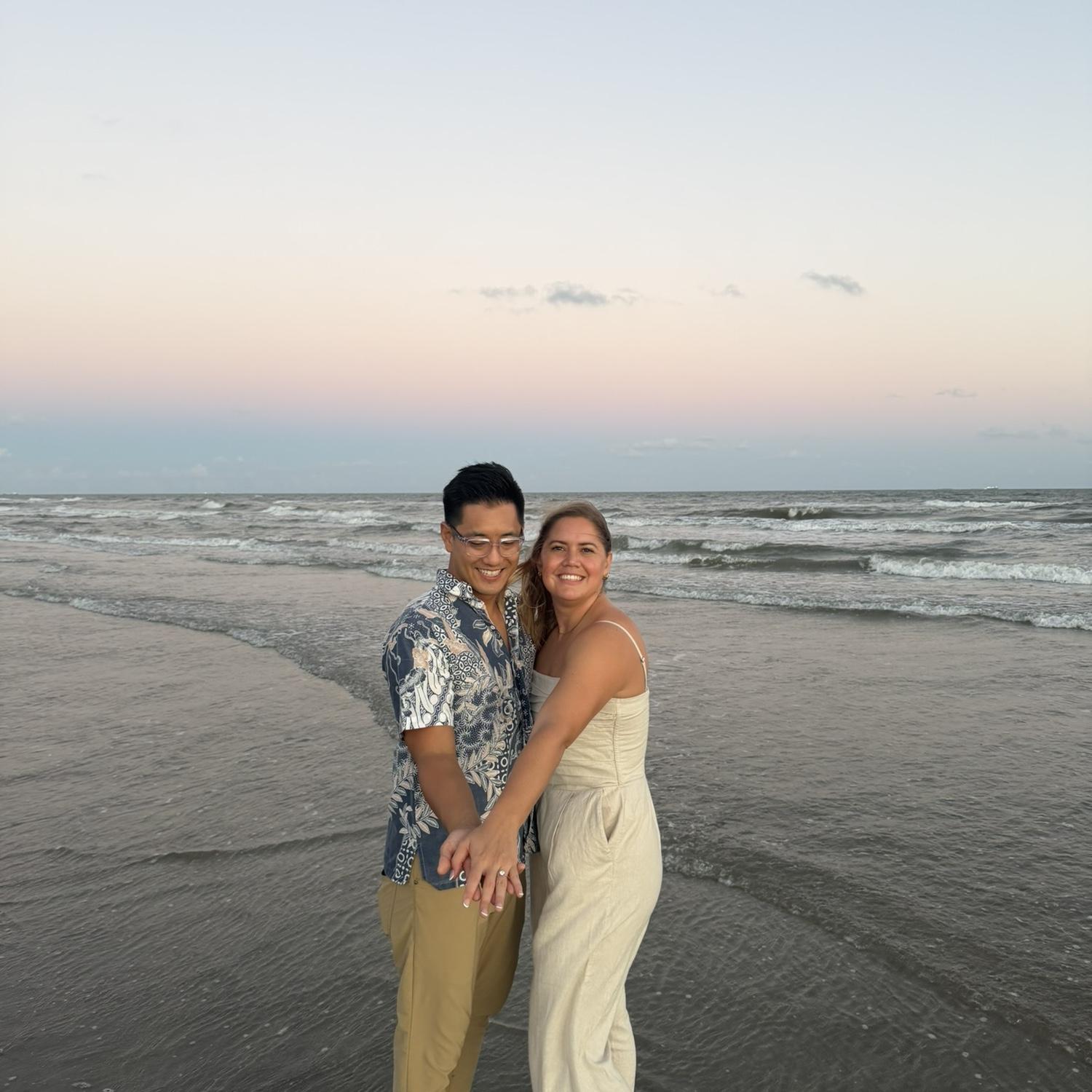 Engaged in Galveston!
