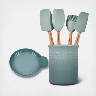 Signature Countertop Utensil Set & Spoon Rest, 6-Piece