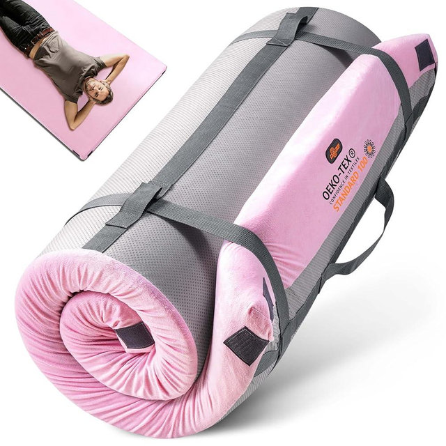 3 Inch GAIALOOP Thick Memory Foam Camping Mattress Sleeping Pad [Car/Tent/Cot] Glamping Portable Floor Mat Roll Up Futon Mattress for Guests Sleepover