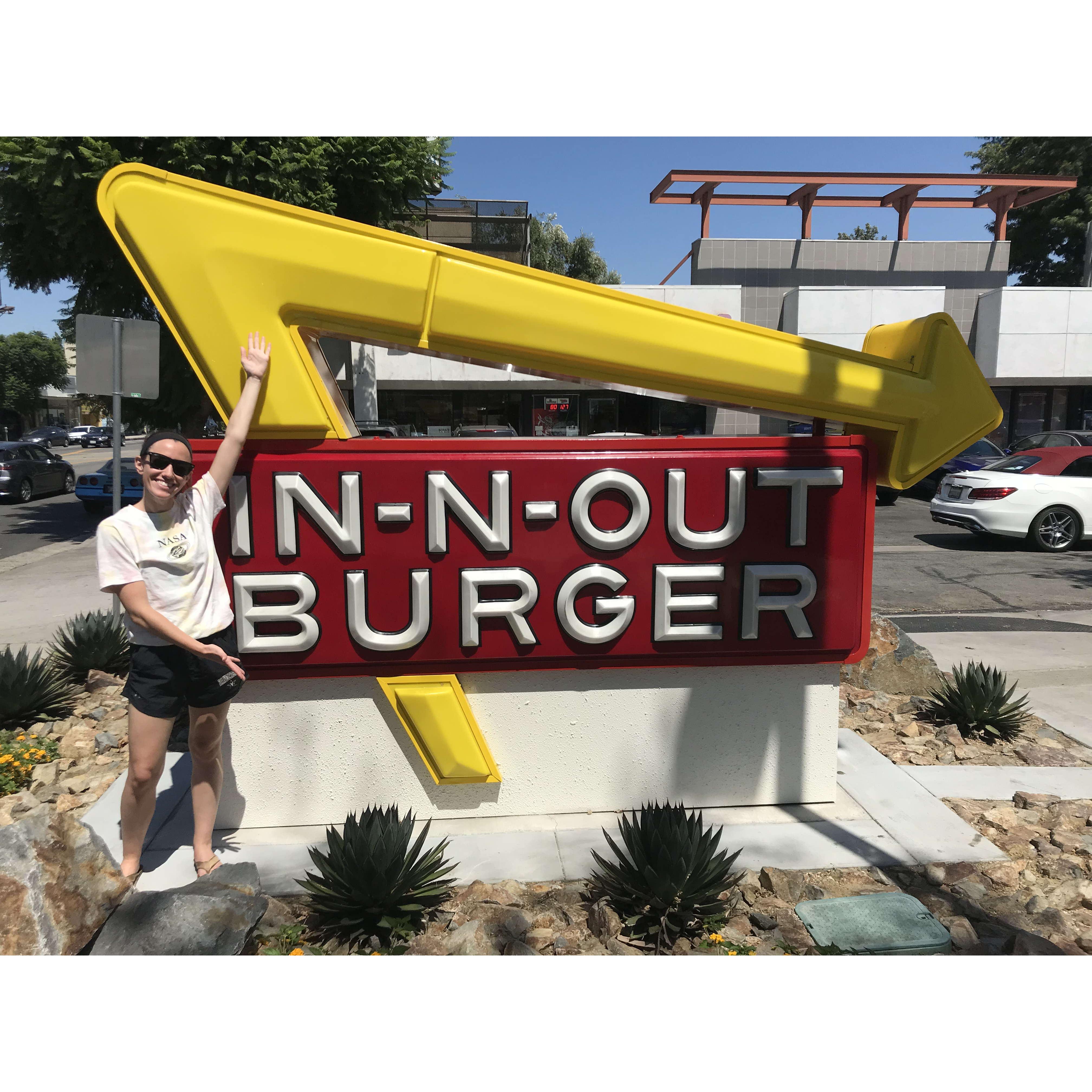 Caroline's very first In-n-Out