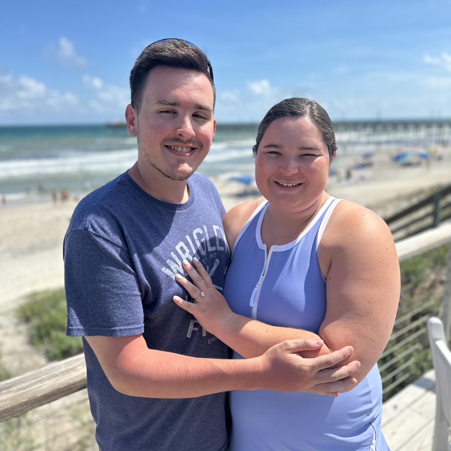 The Day after Proposal, soaking up newly engaged bliss!