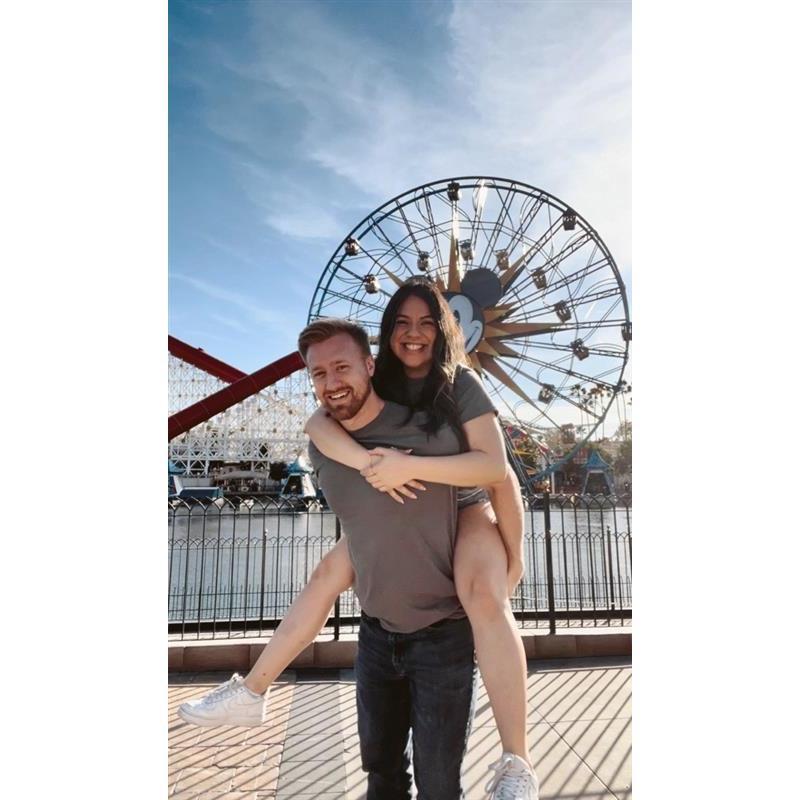 Our first time visiting Disneyland together <3