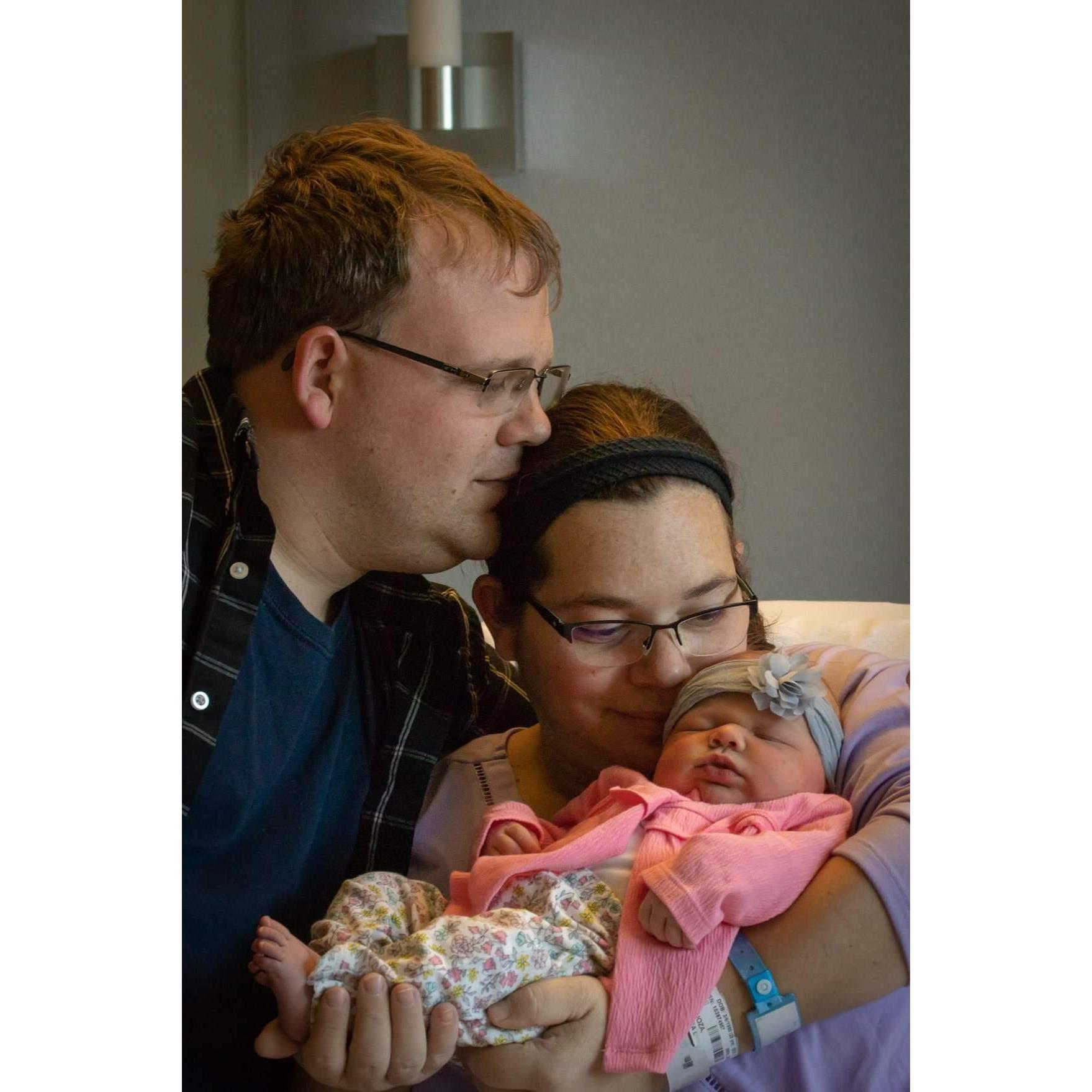 Welcoming our beautiful daughter to our lives.
