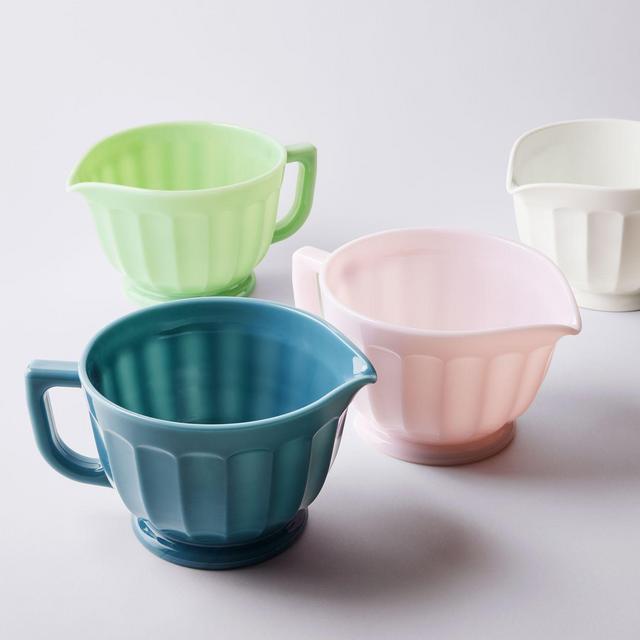 Mosser Colored Glass Batter Bowl in Pink