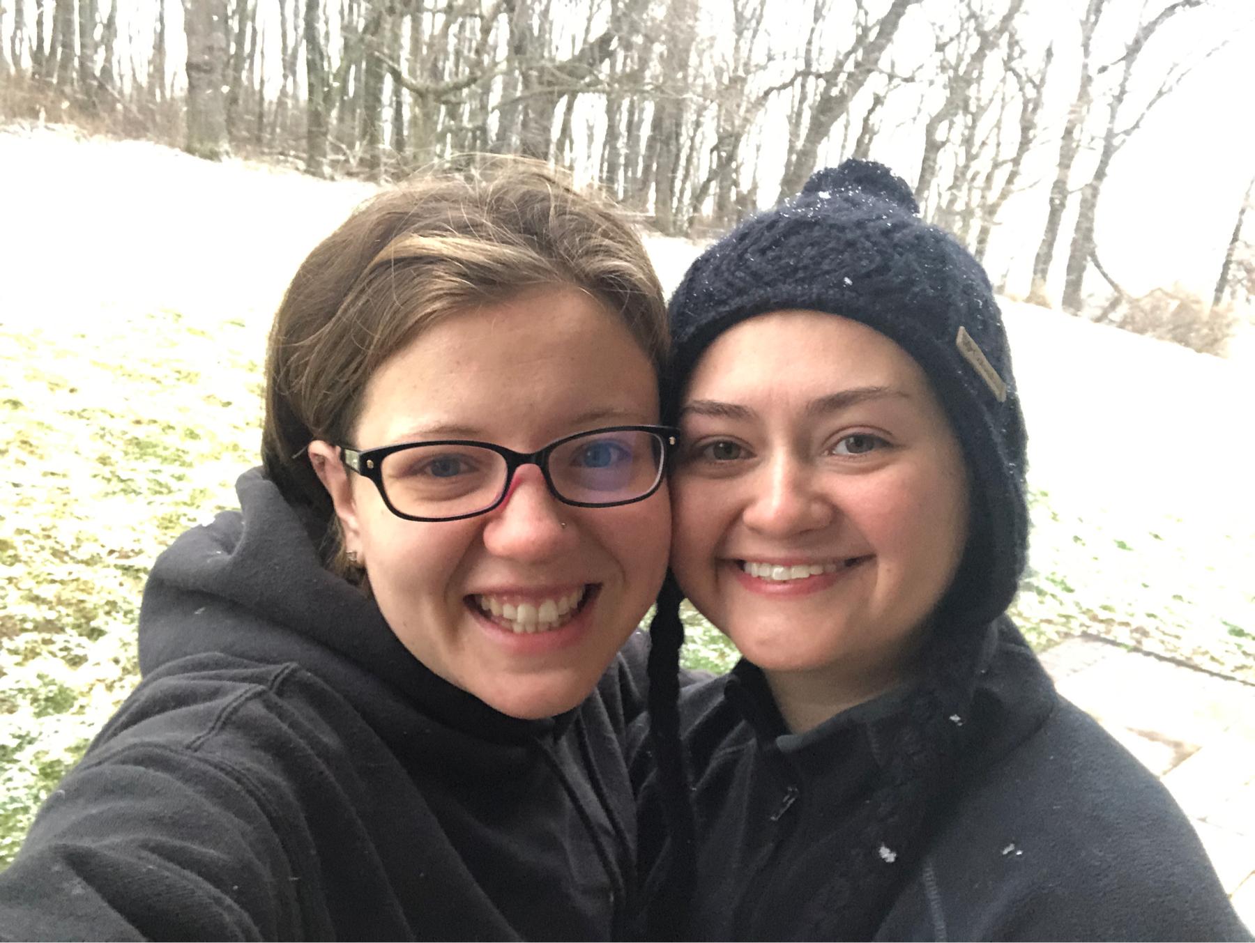 Marty's first PA snow.