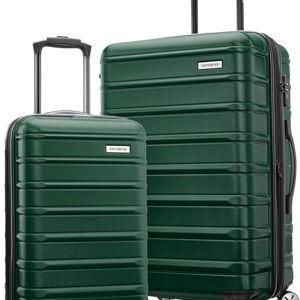 Samsonite Omni 2 Hardside Expandable Luggage with Spinner Wheels, 2-Piece Set (19/24), Emerald Green