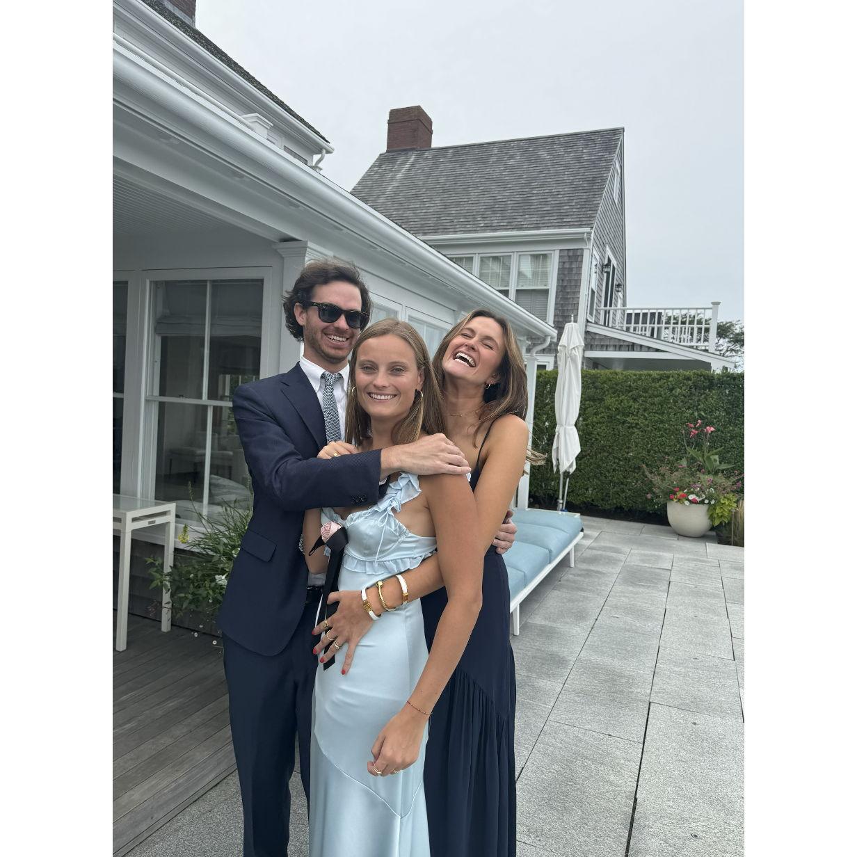 Celebrating Lexi and Gabe's wedding with our Charlotte!