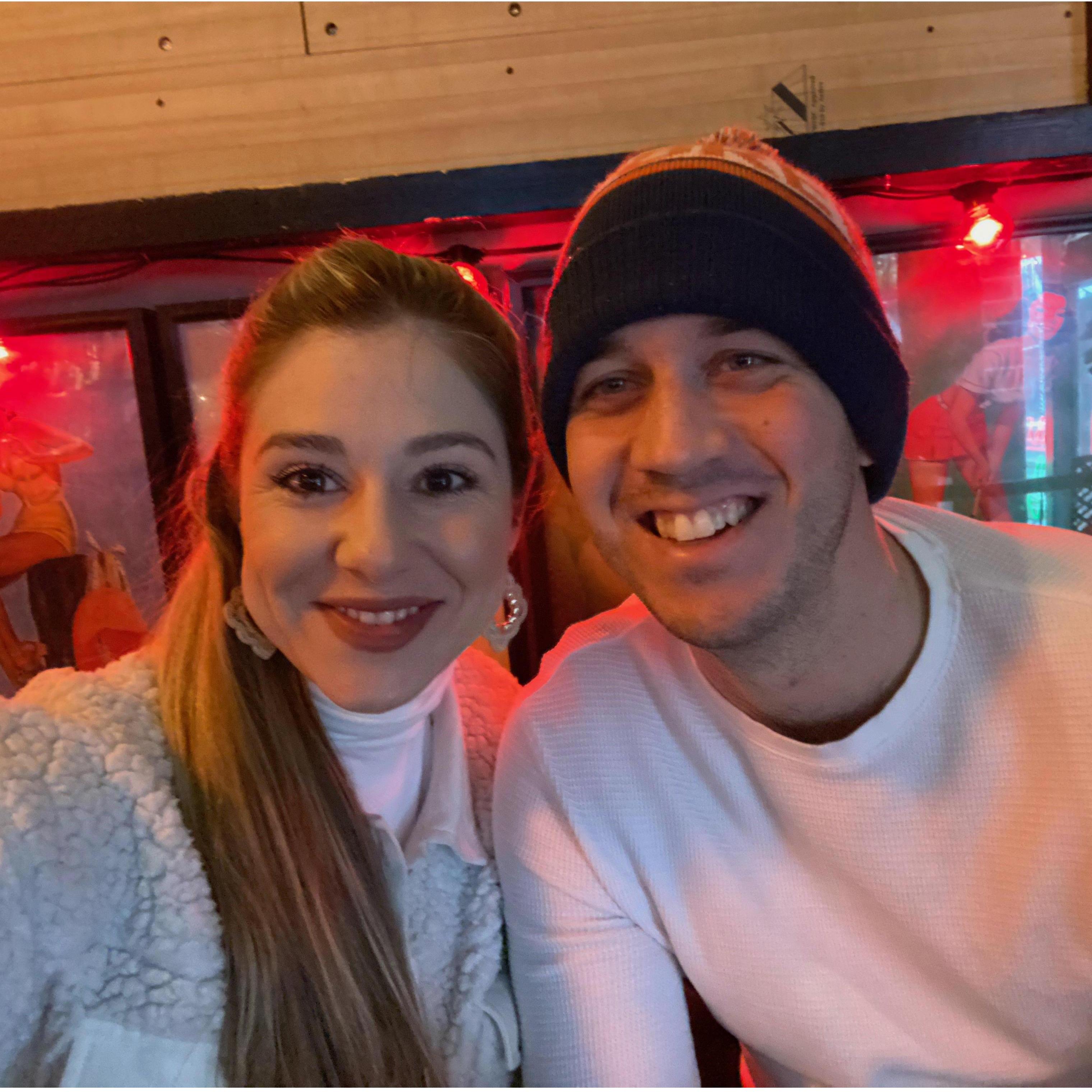 A picture from one of our nights out in Reykjavik...probably on our way to get some hot dogs!