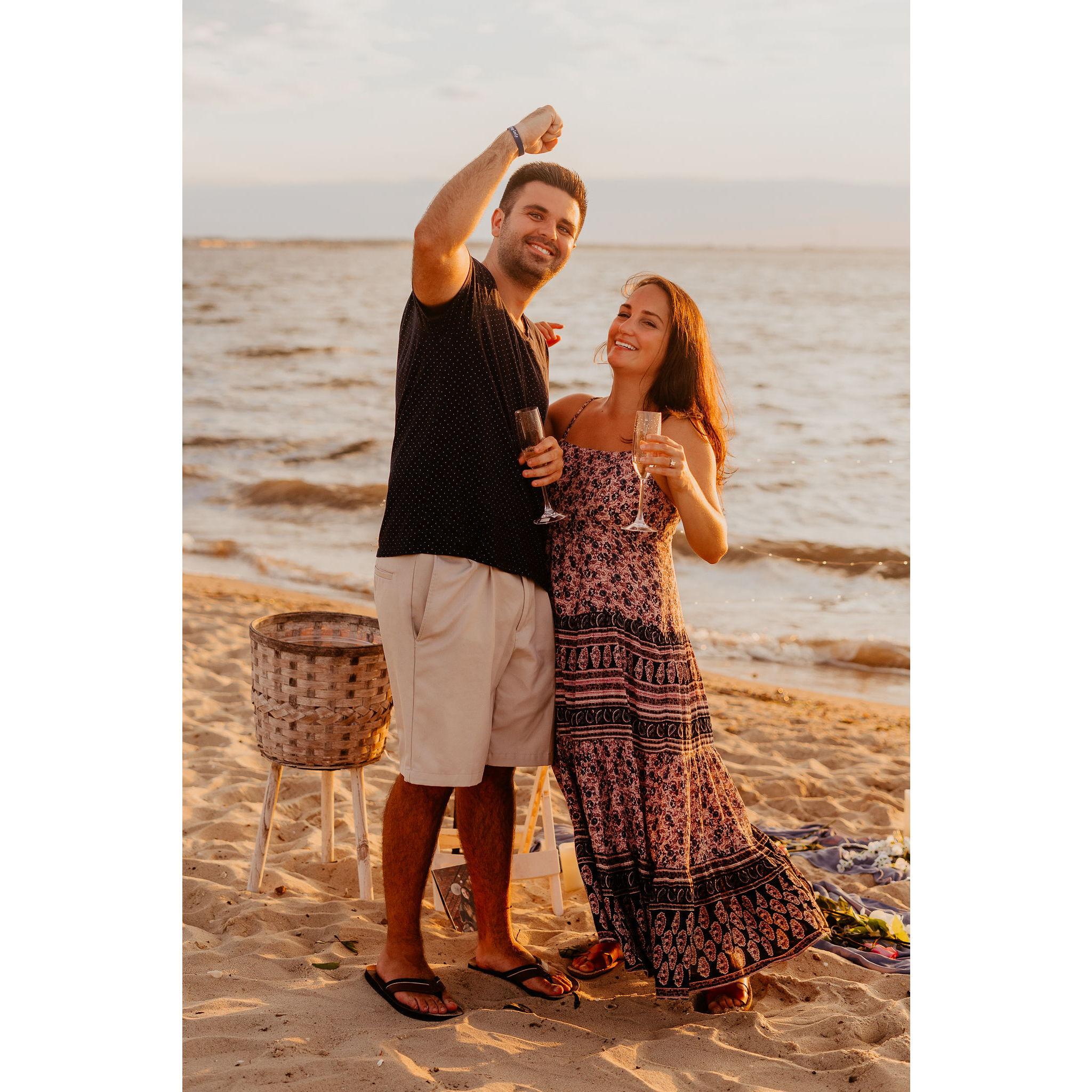 Engagement at the Point in Cape Henlopen!