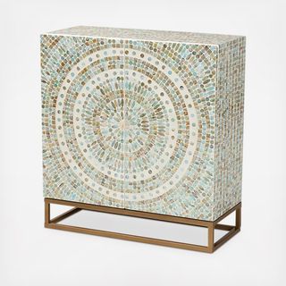 Quintus Modern Mother of Pearl Storage Cabinet