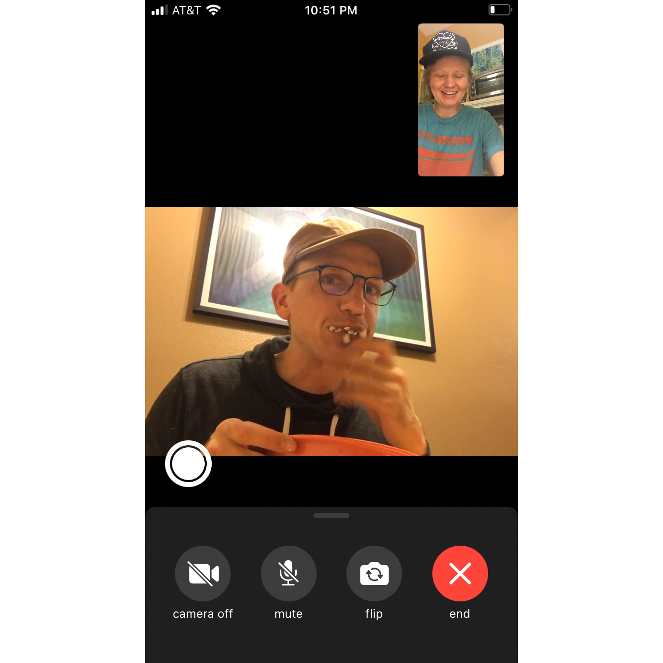 Three months of long distance made for some pretty silly video calls.