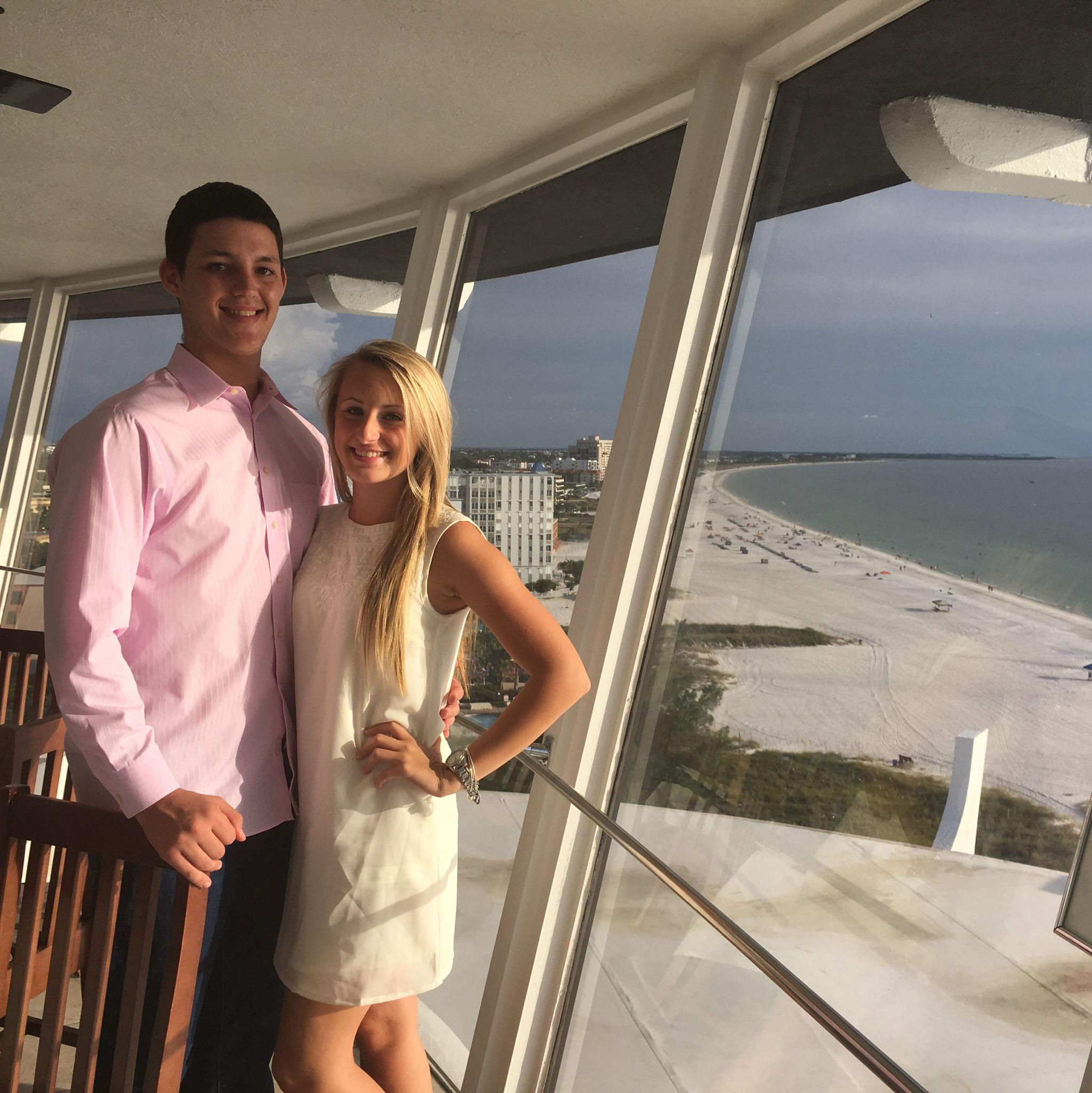 Our first birthday weekend together on St. Pete Beach. (September 2015)