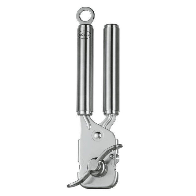 Rösle 12757 Stainless Steel Manual Can Opener with Pliers Grip Opens Can at Seam 7.9 in.