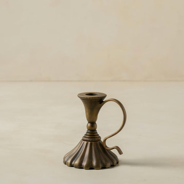 Anna Antique Brass Taper Holder