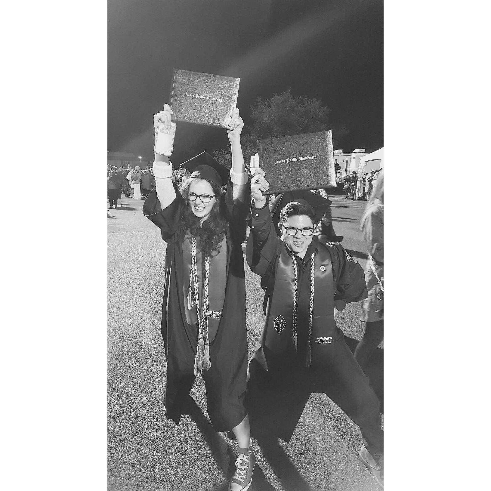 We did it! BSN grads from Azusa Pacific University!