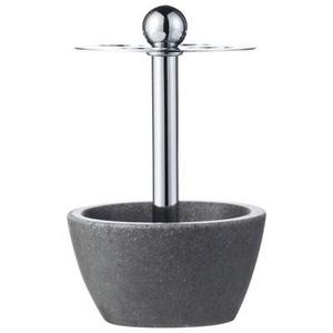 Charcoal Stone Toothbrush Holder Gray