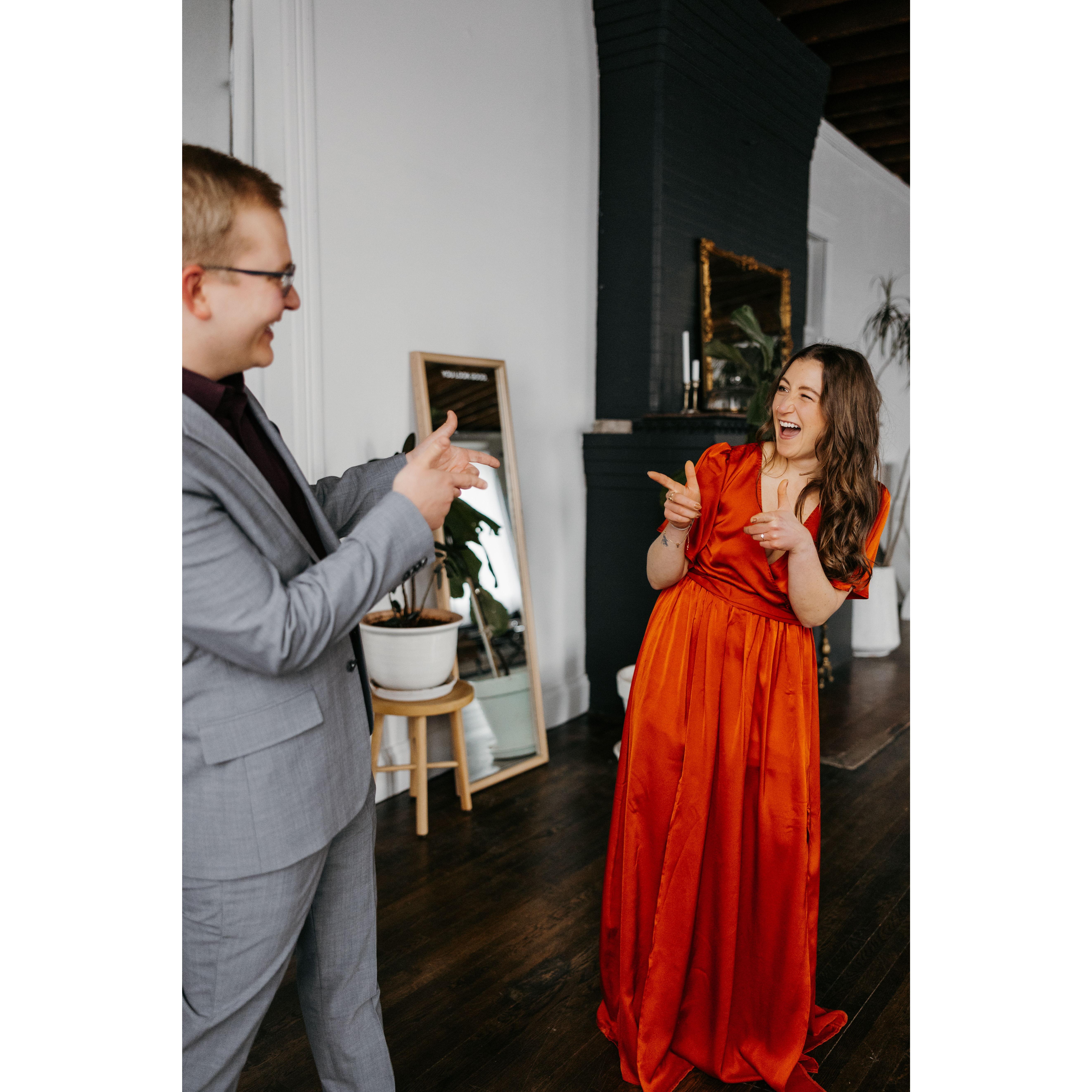 We had so much fun taking our engagement photos!