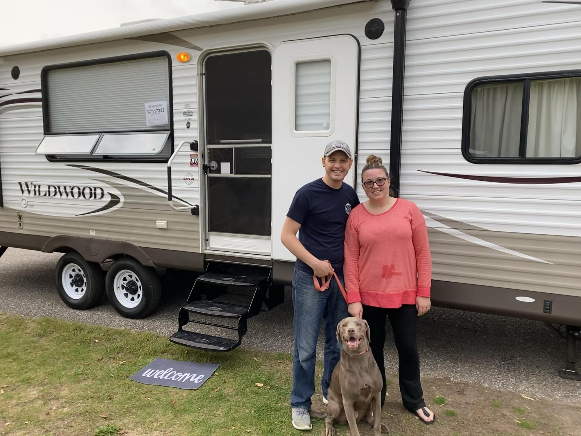 The final day of our first camping trip in our camper.