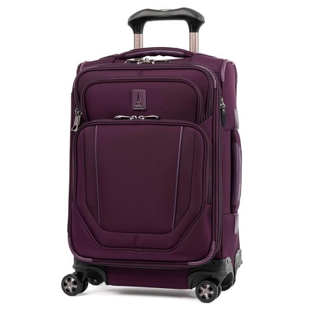 Carry-On 20-Inch, Travelpro Crew Versapack Softside Expandable Spinner Wheel Luggage, Perfect Plum,