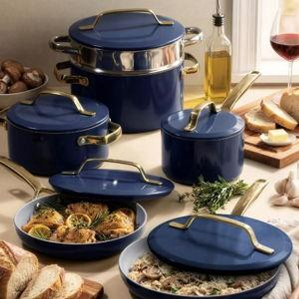 Gotham Steel Modern Collection 11 Piece Ceramic Nonstick Cookware Set