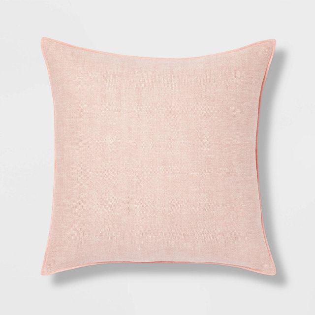 Cross-Dyed Square Throw Pillow Rose - Threshold™