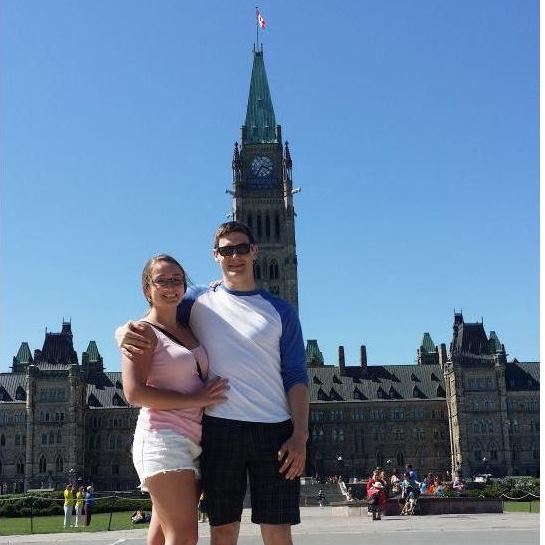 Ottawa stop on the way back from Desirae's wedding in Petawawa, 2014