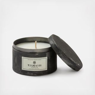 Leather Satchel Candle