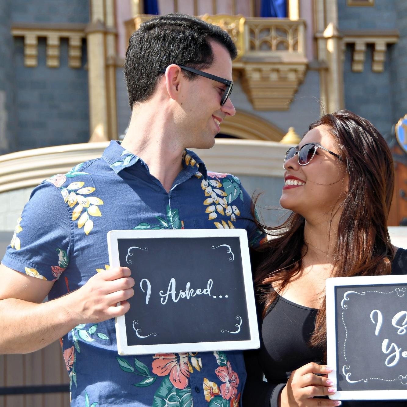 He asked, and she said "yes"!