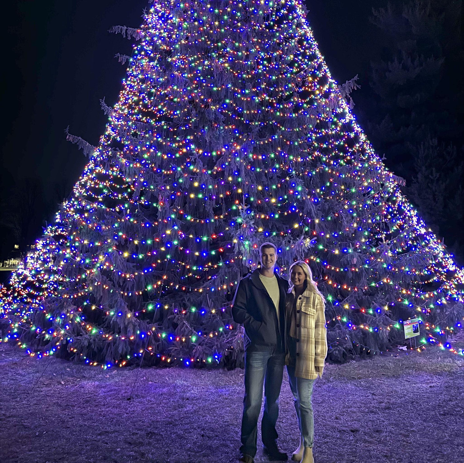 Christmas season on ISU campus.
