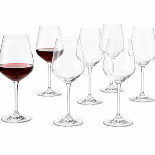 Crate & Barrel Red Wine Glasses - Set of 8