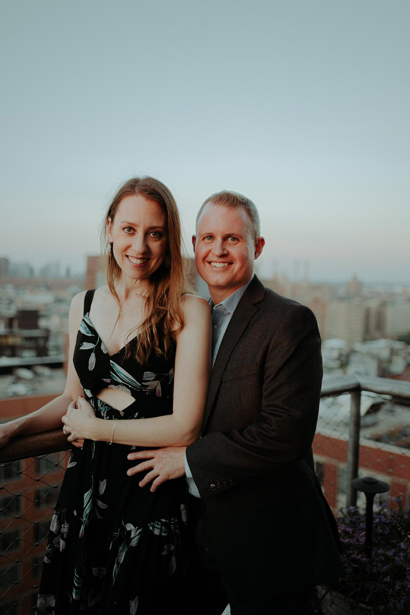 Posing for the paparazzi after she said “yes!”