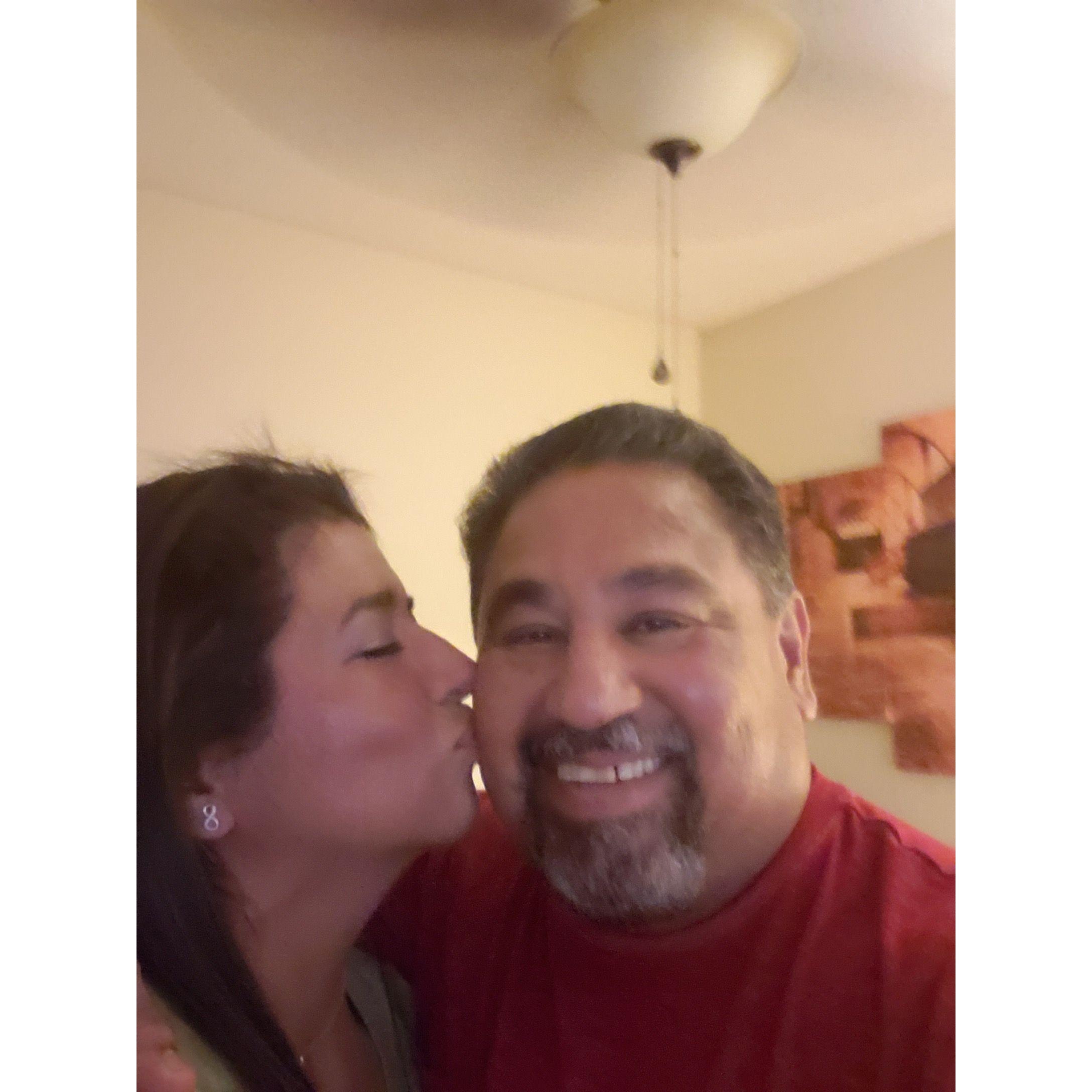 Goofing around in Dallas.