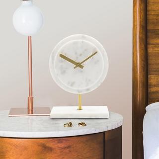 The Piero Natural Marble Clock